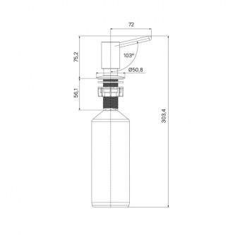Дозатор мыла встраиваемый IDDIS Kitchen Line SDIMG00i59 Дозатор мыла встраиваемый IDDIS Kitchen Line SDIMG00i59