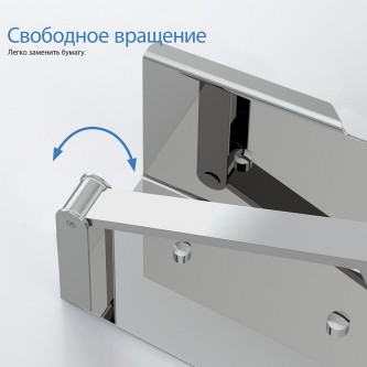 Держатель туалетной бумаги с полочкой AQUATEK Либра AQ4929CR