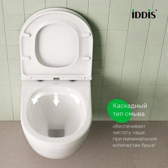 Унитаз подвесной безободковый IDDIS Blanco BLARNSEi25