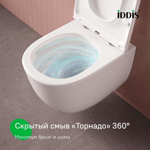 Унитаз подвесной безободковый IDDIS Cloud X CLXFDSEI25