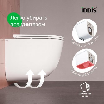Унитаз подвесной безободковый торнадо IDDIS Cloud X CLXFDSEI25