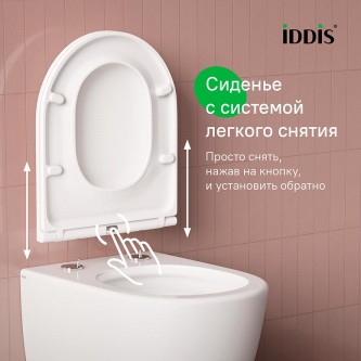 Унитаз подвесной безободковый торнадо IDDIS Cloud X CLXFDSEI25