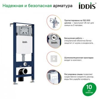 Инсталляция для подвесного унитаза IDDIS Optima Home OPH0000i32K