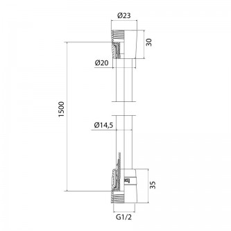 Шланг душевой ПВХ IDDIS Optima Home 1.5 04P15MGi19
