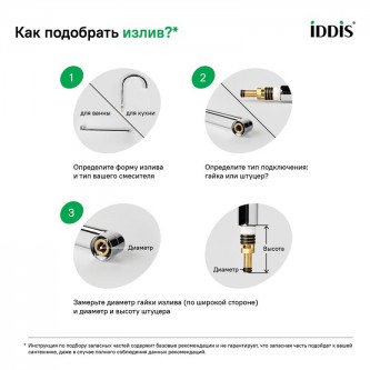 Излив для смесителя 320 мм IDDIS Optima Home 995F32C2SM