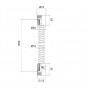 Шланг душевой металлический IDDIS Optima Home A50211 1.5