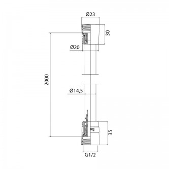 Шланг душевой ПВХ IDDIS Optima Home A50711 2.0