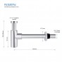 Сифон для раковины без выпуска AQUATEK AQ6012CR