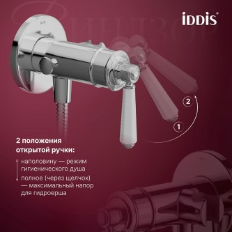Гигиенический душ со смесителем встраиваемый IDDIS Виндзор WINSBR0i08