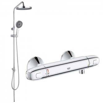 Термостат для душа GROHE Grohtherm 34143003 с гарнитуром IDDIS