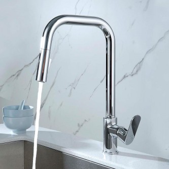 Смеситель для кухни с выдвижным изливом AQUATEK Альфа AQ1984CR