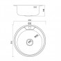 Кухонная мойка врезная IDDIS Basic BAS51S1i77