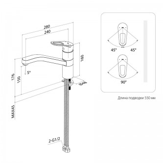 Смеситель для кухни IDDIS Kitchen Line KLNBN00i05