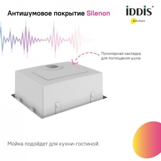 Кухонная мойка врезная IDDIS Prime PRI44S0i77 1 мм