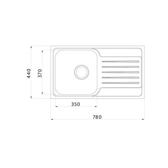Кухонная мойка врезная IDDIS Sound SND78SDi77 0,8 мм