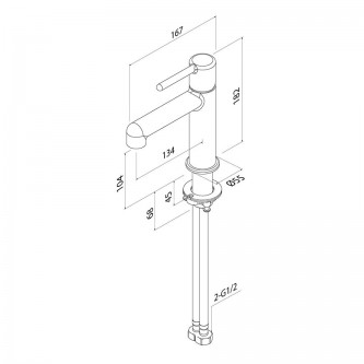 Смеситель для раковины IDDIS Aiger AIGWT00i01