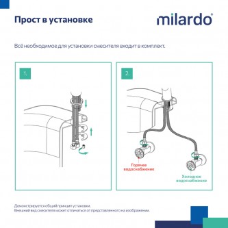 Смеситель для умывальника MILARDO Helic HELSBR0M01