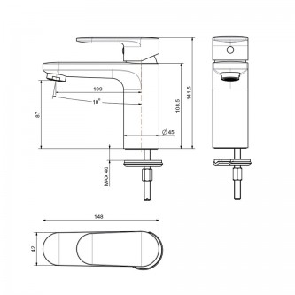 Смеситель для раковины AQUATEK Ника AQ1810CR