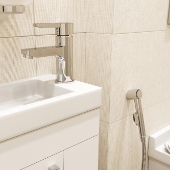 Смеситель для раковины с гигиеническим душем IDDIS Sena SENSB00i08