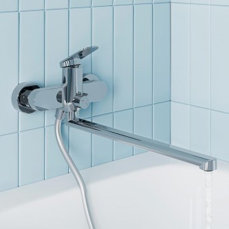Смеситель для ванны с длинным изливом IDDIS Минт MNTSBL2i10WA