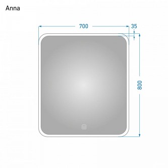 Зеркало в ванную с подсветкой Alavann 70 Anna ALV0018001