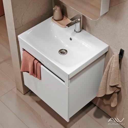 Тумба с раковиной для ванной подвесная Alavann 60 Cosmetic ALV1035000