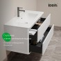 Тумба с раковиной для ванной IDDIS 100 Oxford Neo OXN10W0i95K