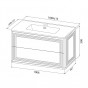 Тумба с раковиной для ванной IDDIS 100 Oxford Neo OXN10W0i95K