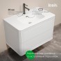Тумба с раковиной для ванной IDDIS 80 Oxford Neo OXN80W0i95K