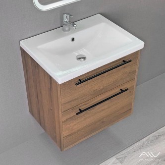 Тумба с раковиной для ванной подвесная Alavann Rondo 60 ALV1168000