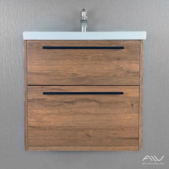 Тумба с раковиной для ванной подвесная Alavann Rondo 60 ALV1168000
