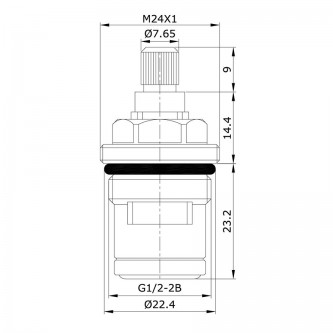 Кран-букса для смесителя IDDIS Optima Home 998CR461SM