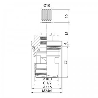 Кран-букса для смесителя IDDIS Optima Home 998CR511SM